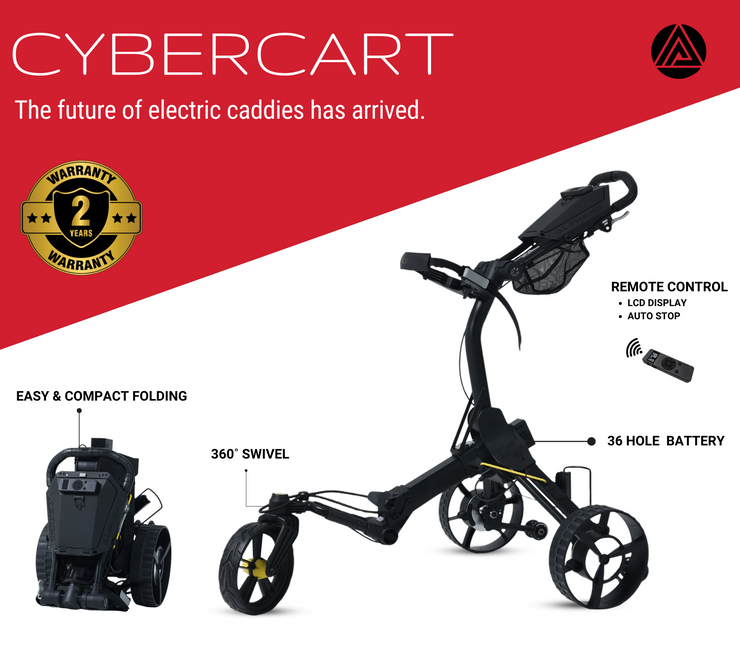Cybercart electric golf caddy that follows you 