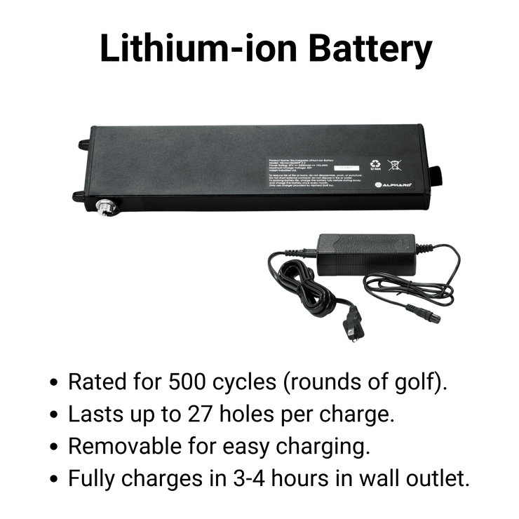V2Pro Battery with specs-  Electric golf caddy